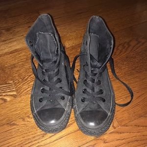 All Black Converse High Tops